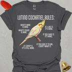 Lutino Cockatiel Rules T-Shirt