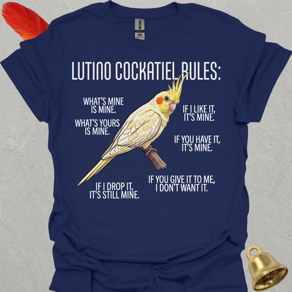 Lutino Cockatiel Rules T-Shirt