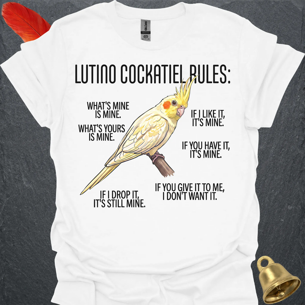 Lutino Cockatiel Rules T-Shirt