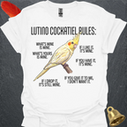 Lutino Cockatiel Rules T-Shirt