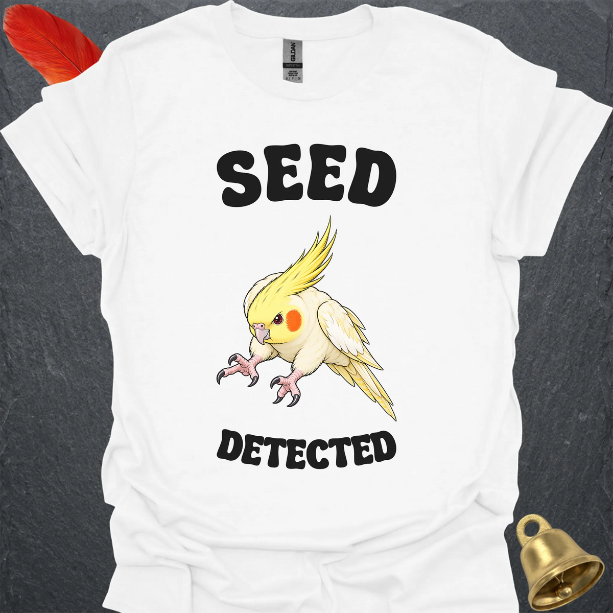 Lutino Cockatiel Seed Detected T-Shirt