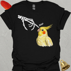 Lutino Cockatiel Skeleton Boop T-Shirt