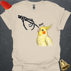 Lutino Cockatiel Skeleton Boop T-Shirt