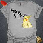 Lutino Cockatiel Skeleton Boop T-Shirt