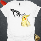 Lutino Cockatiel Skeleton Boop T-Shirt