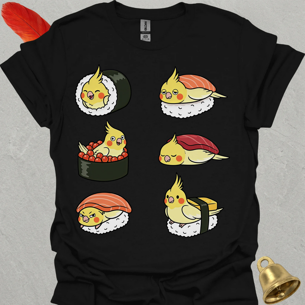 Lutino Cockatiel Sushi T-Shirt