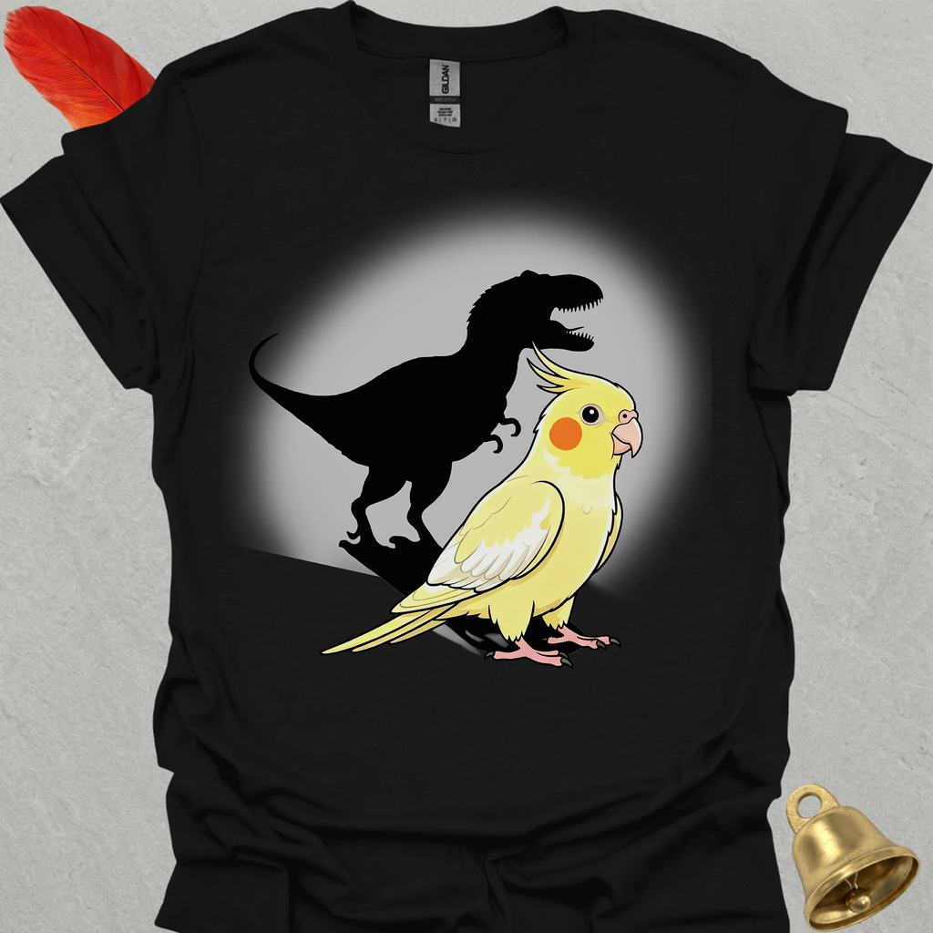 Lutino Cockatiel T-Rex T-Shirt