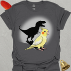 Lutino Cockatiel T-Rex T-Shirt