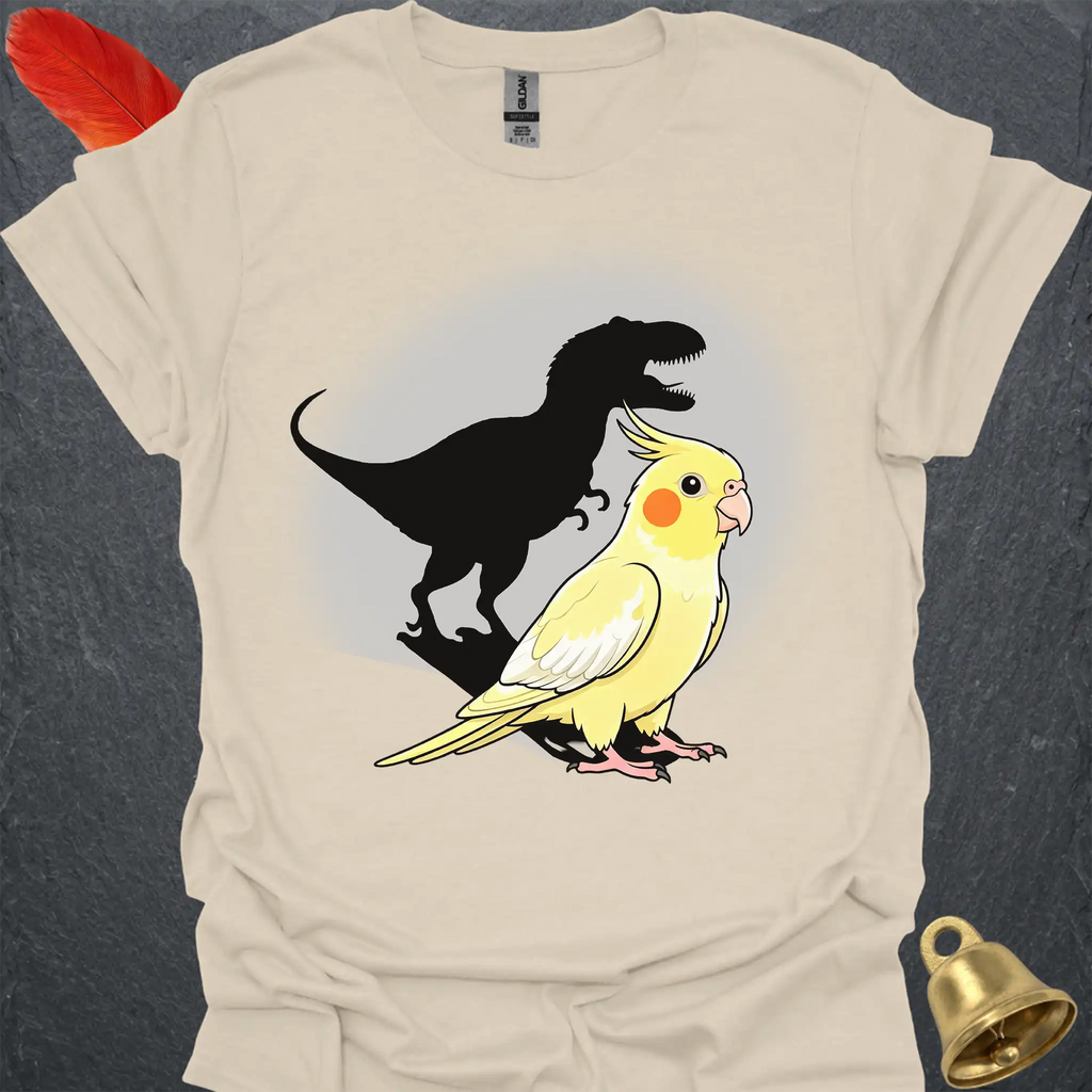 Lutino Cockatiel T-Rex T-Shirt