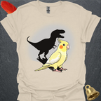 Lutino Cockatiel T-Rex T-Shirt