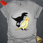 Lutino Cockatiel T-Rex T-Shirt