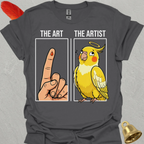 Lutino Cockatiel The Artist T-Shirt