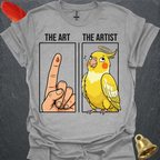 Lutino Cockatiel The Artist T-Shirt