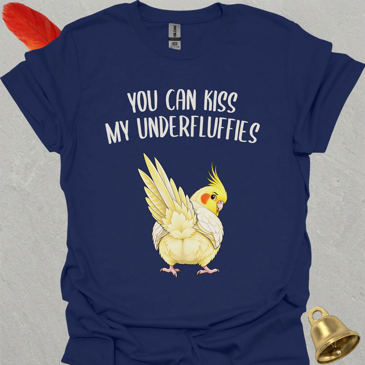 Lutino Cockatiel Underfluffies T-Shirt