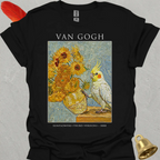 Lutino Cockatiel Van Gogh T-Shirt