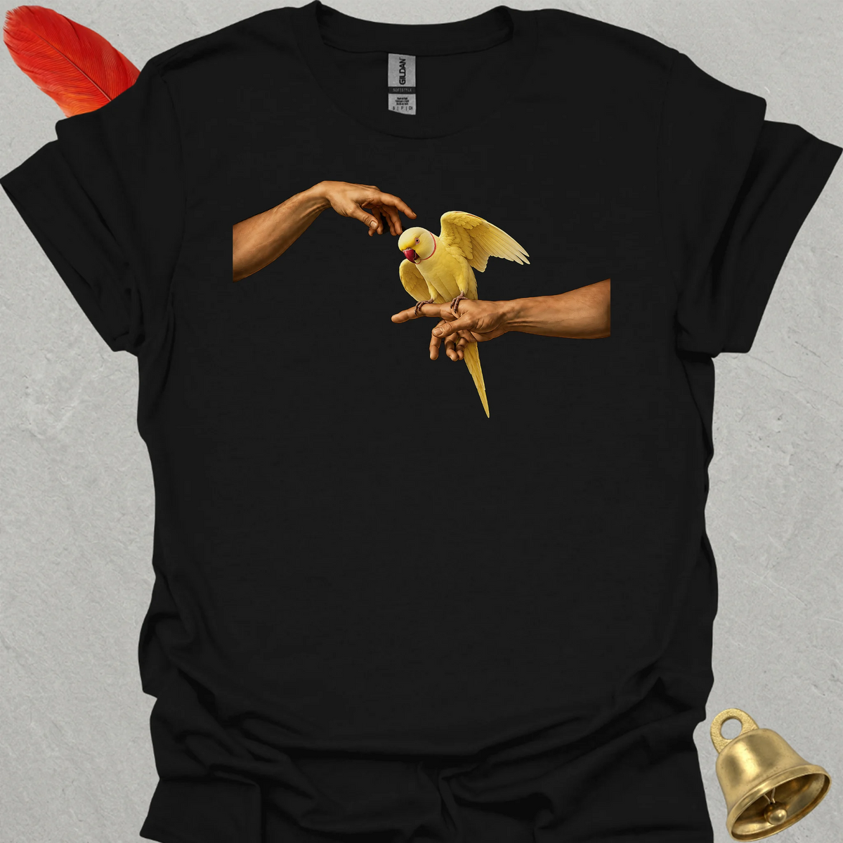 Lutino Indian Ringneck Adam T-Shirt