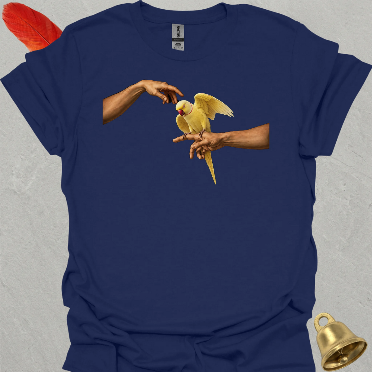 Lutino Indian Ringneck Adam T-Shirt