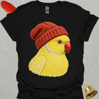 Lutino Indian Ringneck Beanie T-Shirt