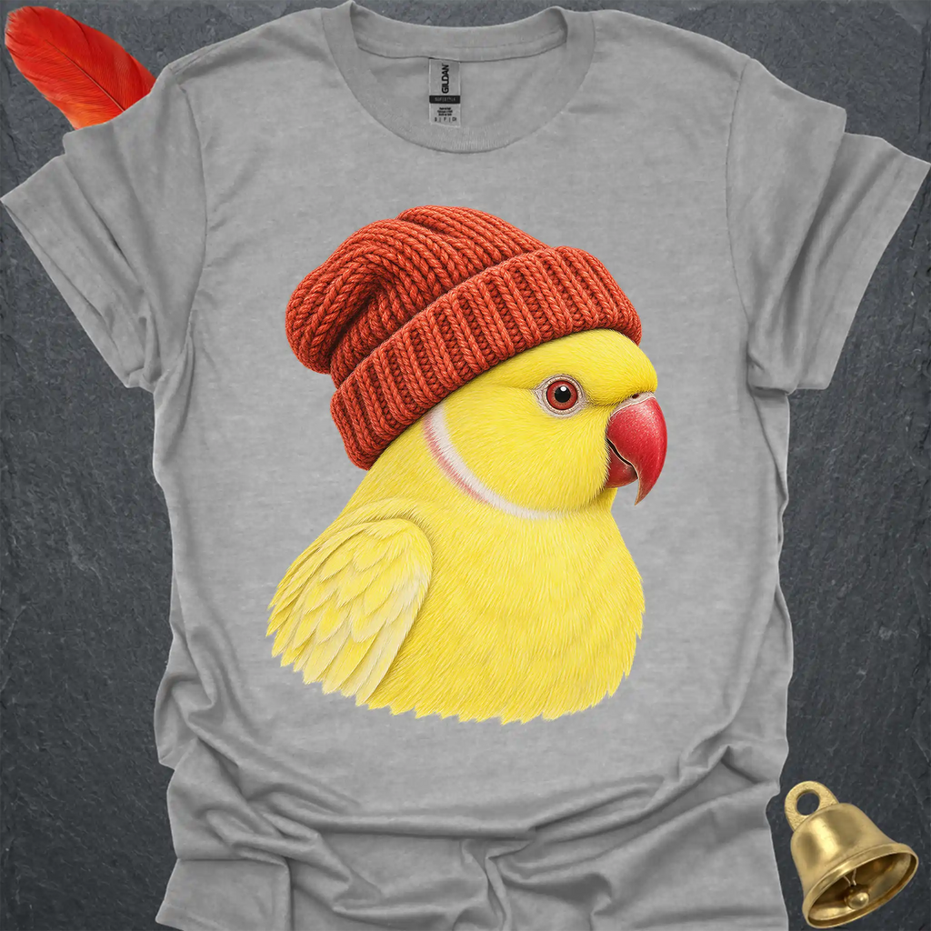 Lutino Indian Ringneck Beanie T-Shirt
