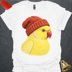 Lutino Indian Ringneck Beanie T-Shirt