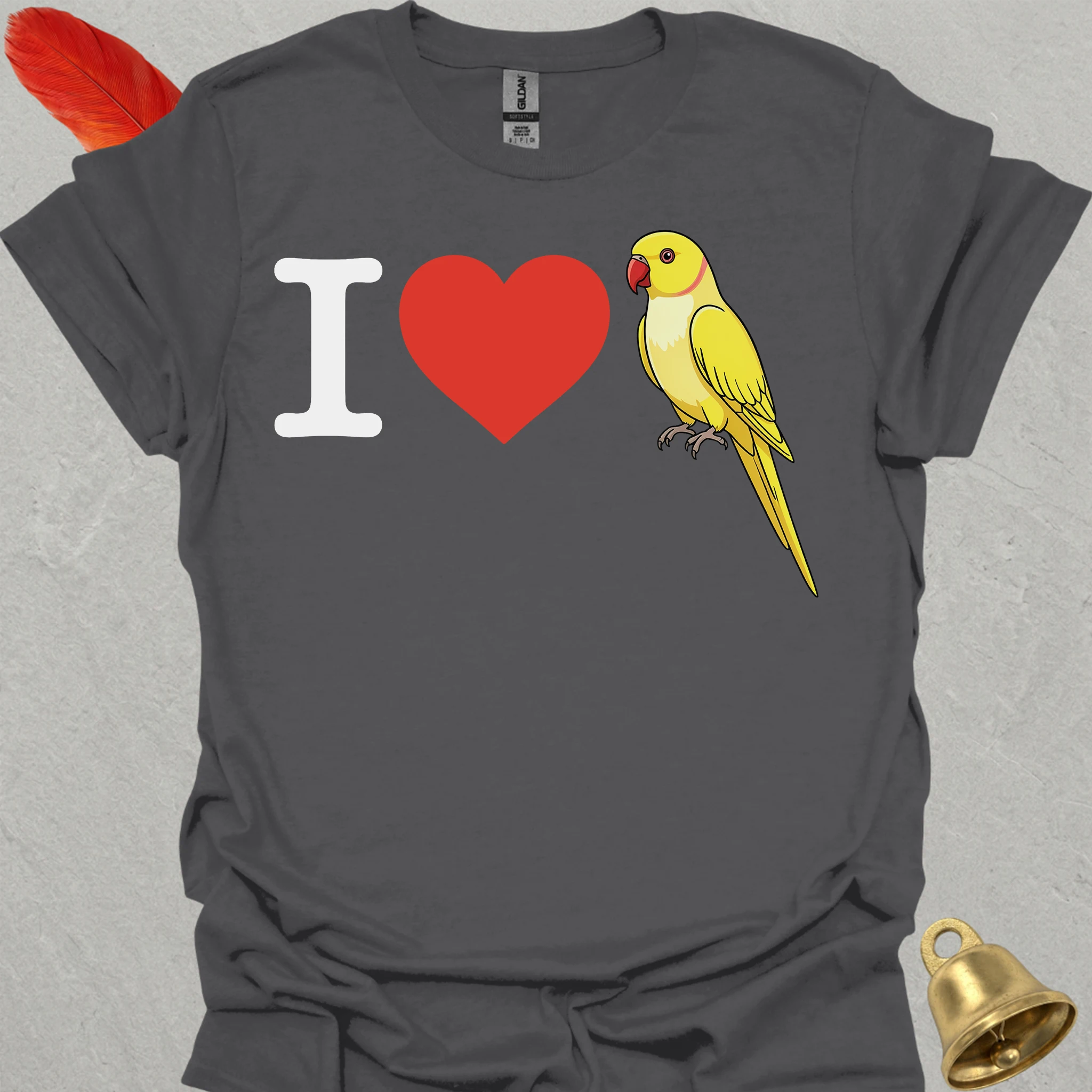 I Love Lutino Indian Ringneck T-Shirt
