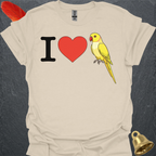 I Love Lutino Indian Ringneck T-Shirt