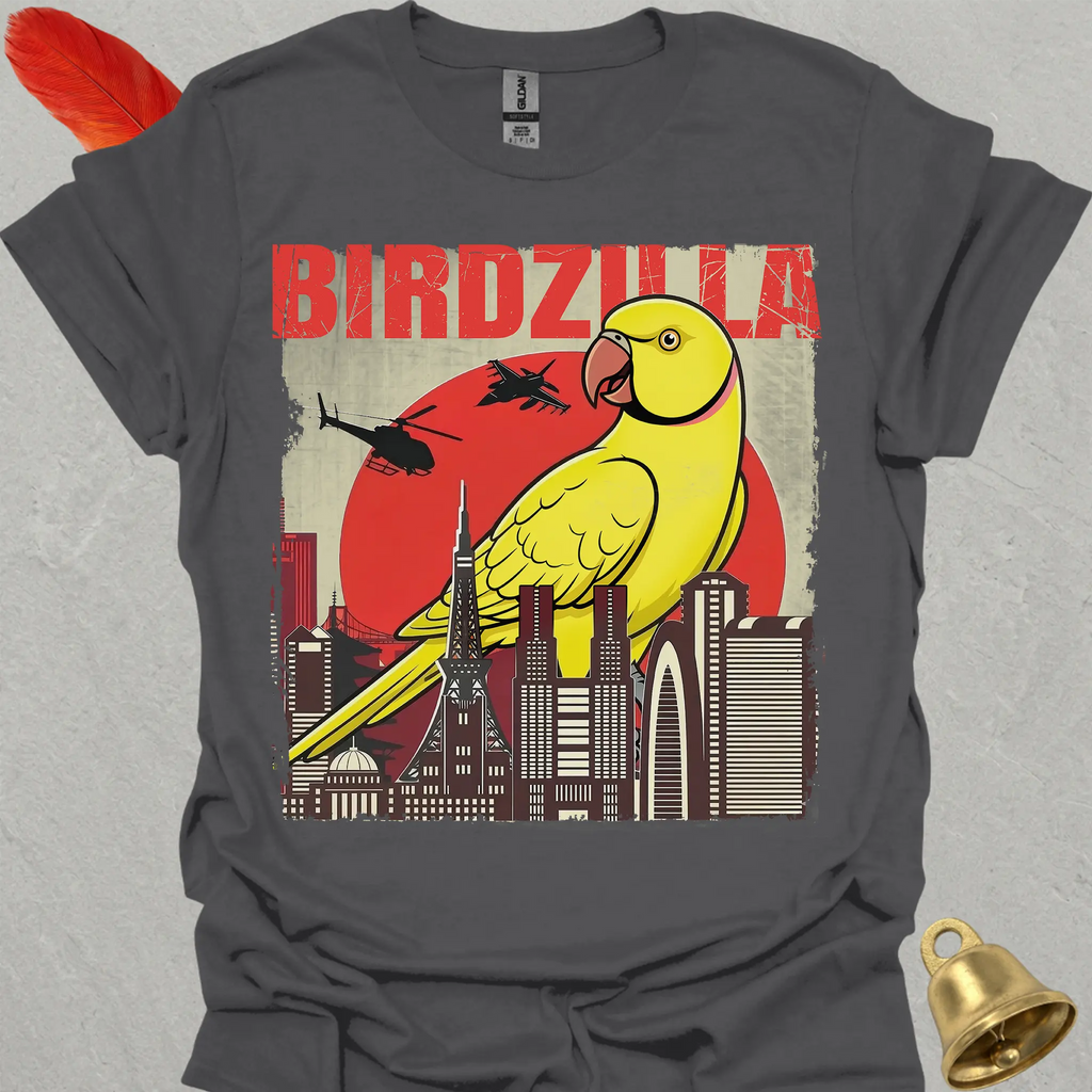 Lutino Indian Ringneck Birdzilla T-Shirt