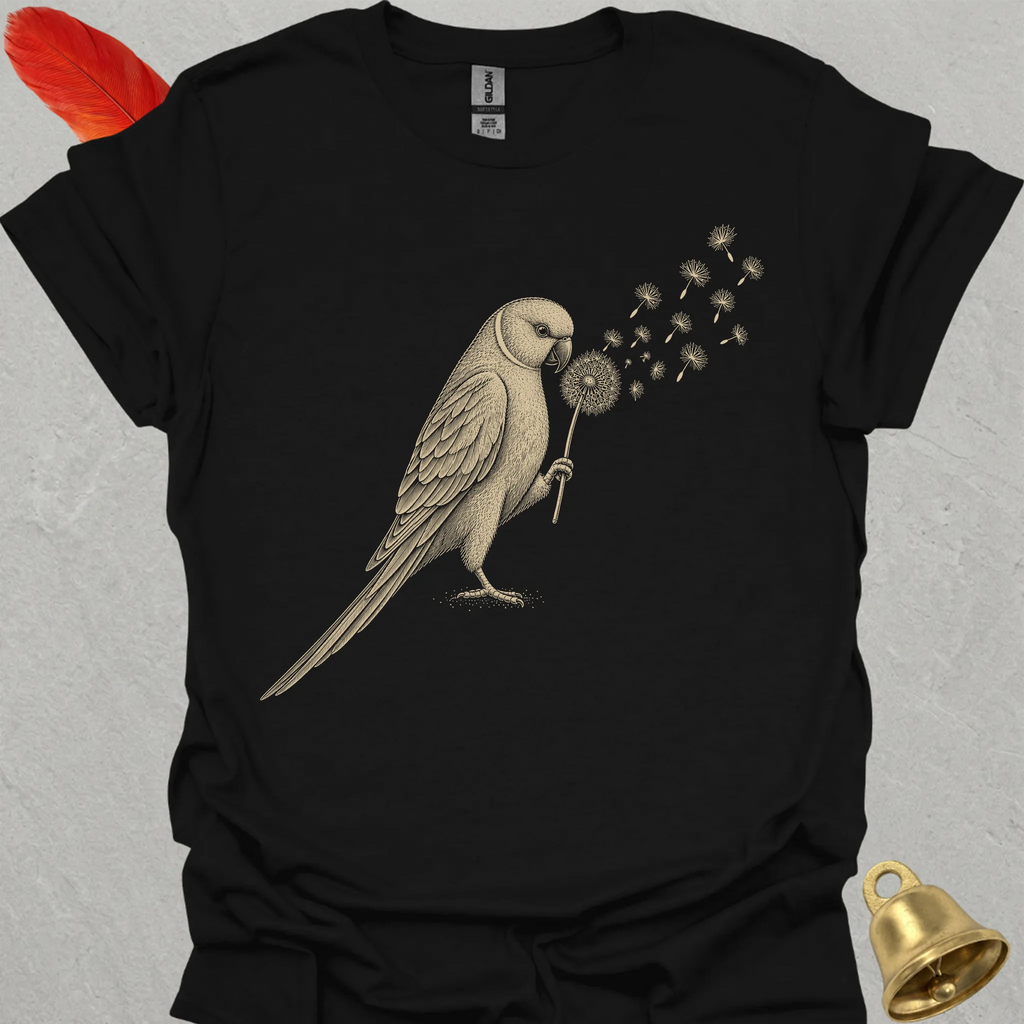 Lutino Indian Ringneck Blowing Wishes T-Shirt