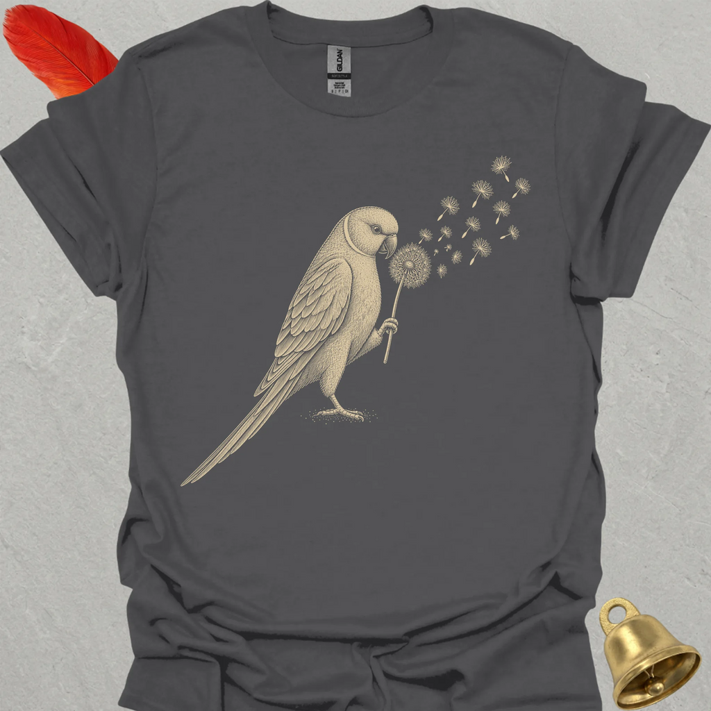Lutino Indian Ringneck Blowing Wishes T-Shirt