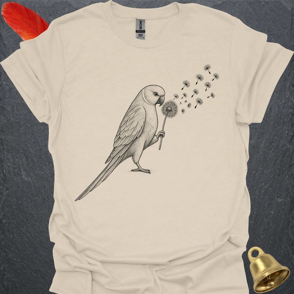 Lutino Indian Ringneck Blowing Wishes T-Shirt