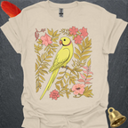 Lutino Indian Ringneck Boho Flower T-Shirt