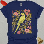 Lutino Indian Ringneck Boho Flower T-Shirt
