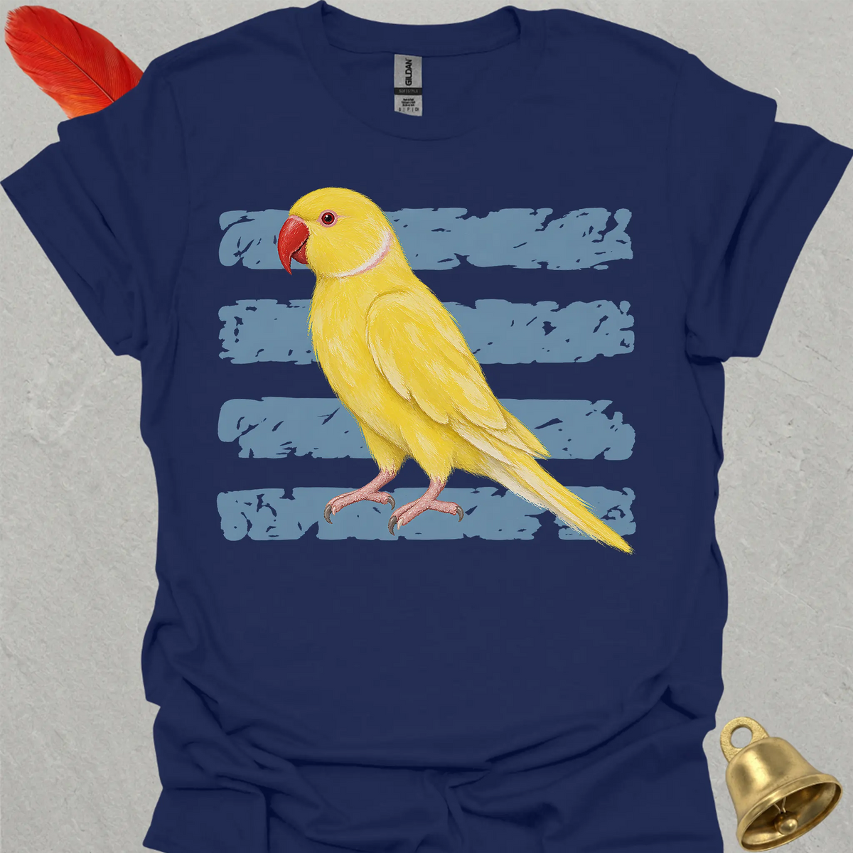 Lutino Indian Ringneck Brush T-Shirt
