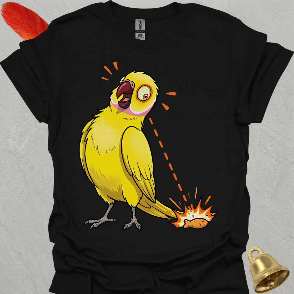 Lutino Indian Ringneck Eye on Prize T-Shirt