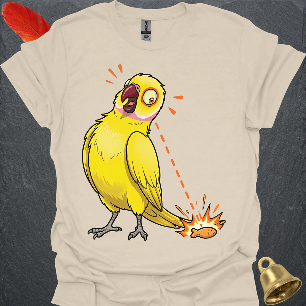 Lutino Indian Ringneck Eye on Prize T-Shirt