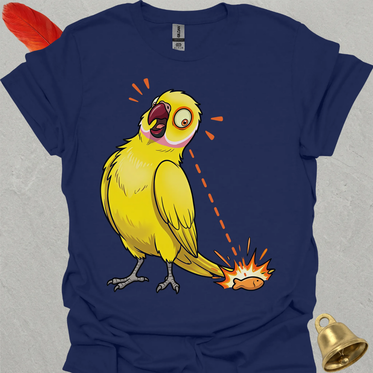 Lutino Indian Ringneck Eye on Prize T-Shirt