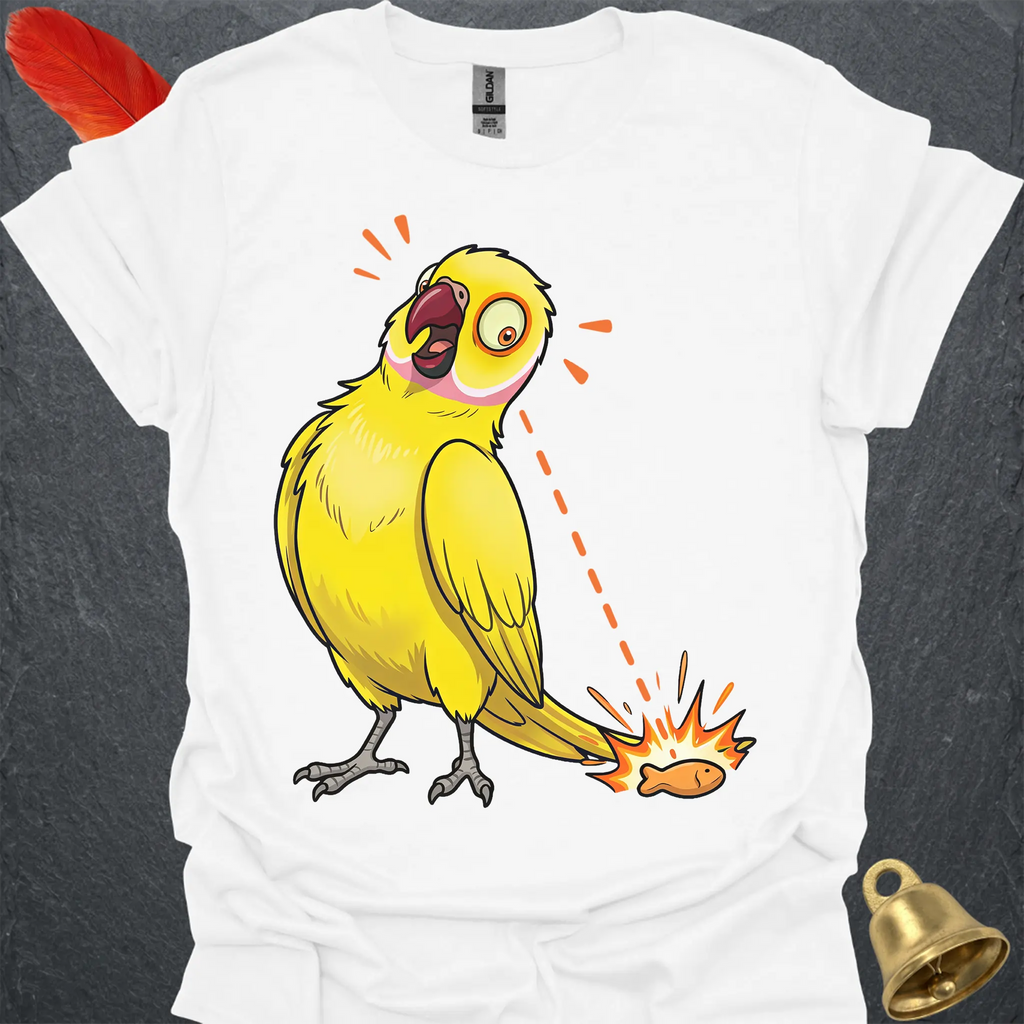 Lutino Indian Ringneck Eye on Prize T-Shirt