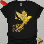 Lutino Indian Ringneck Flying Flower T-Shirt