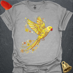 Lutino Indian Ringneck Flying Flower T-Shirt