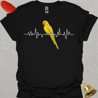 Lutino Indian Ringneck Heartbeat T-Shirt
