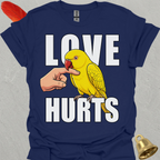 Lutino Indian Ringneck Love Hurts T-Shirt