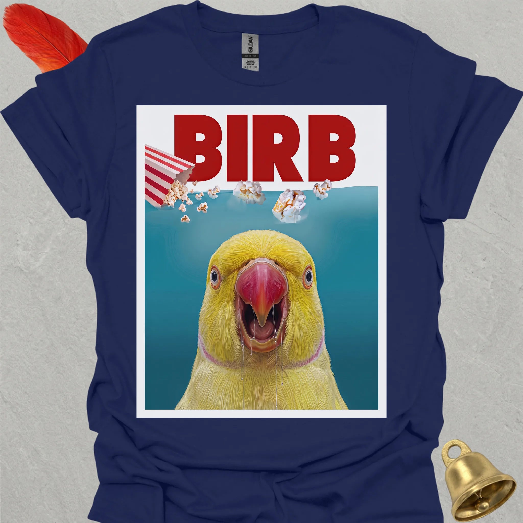 Lutino Indian Ringneck Movie T-Shirt