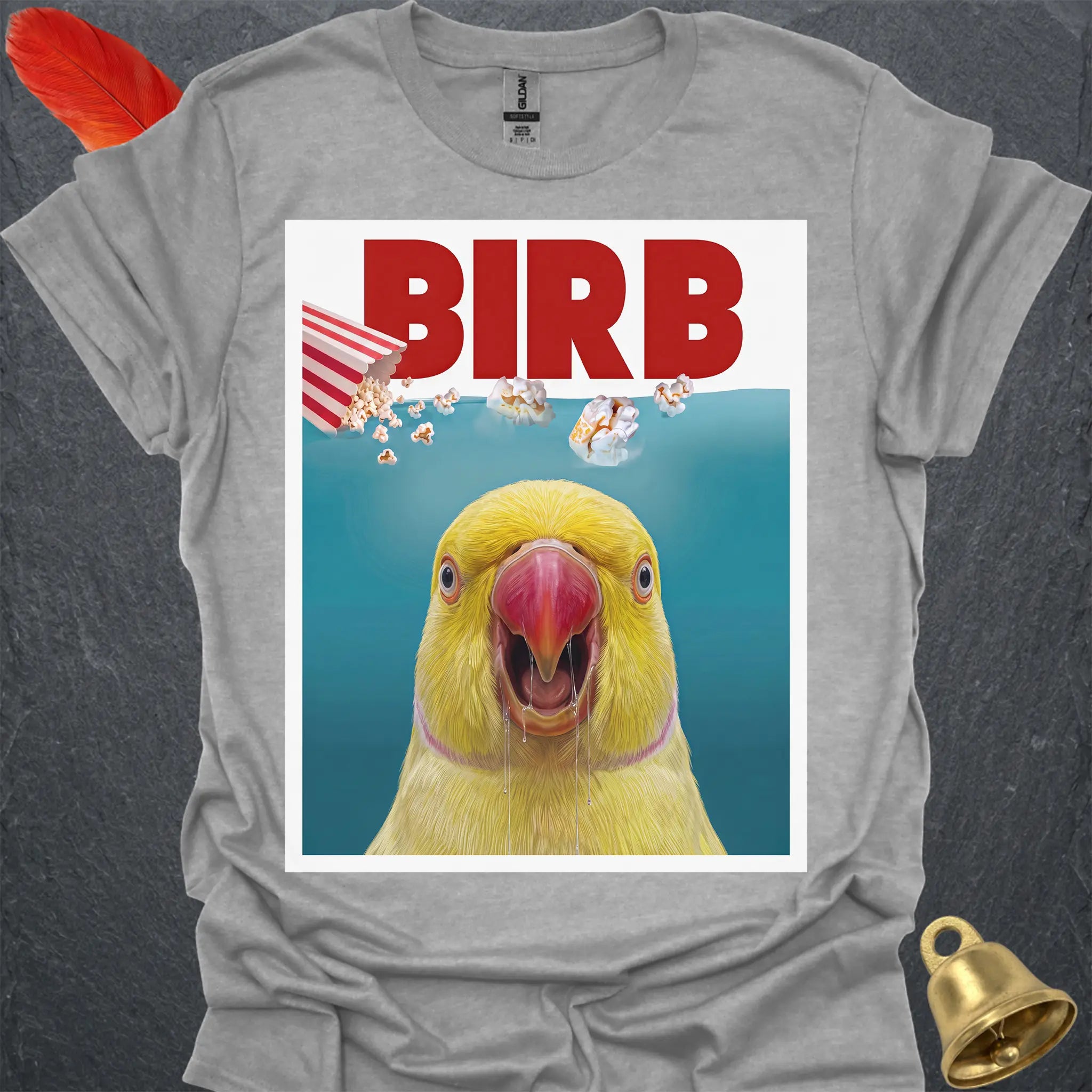 Lutino Indian Ringneck Movie T-Shirt
