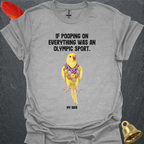 Lutino Indian Ringneck Olympic Pooper T-Shirt