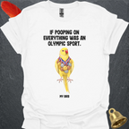Lutino Indian Ringneck Olympic Pooper T-Shirt