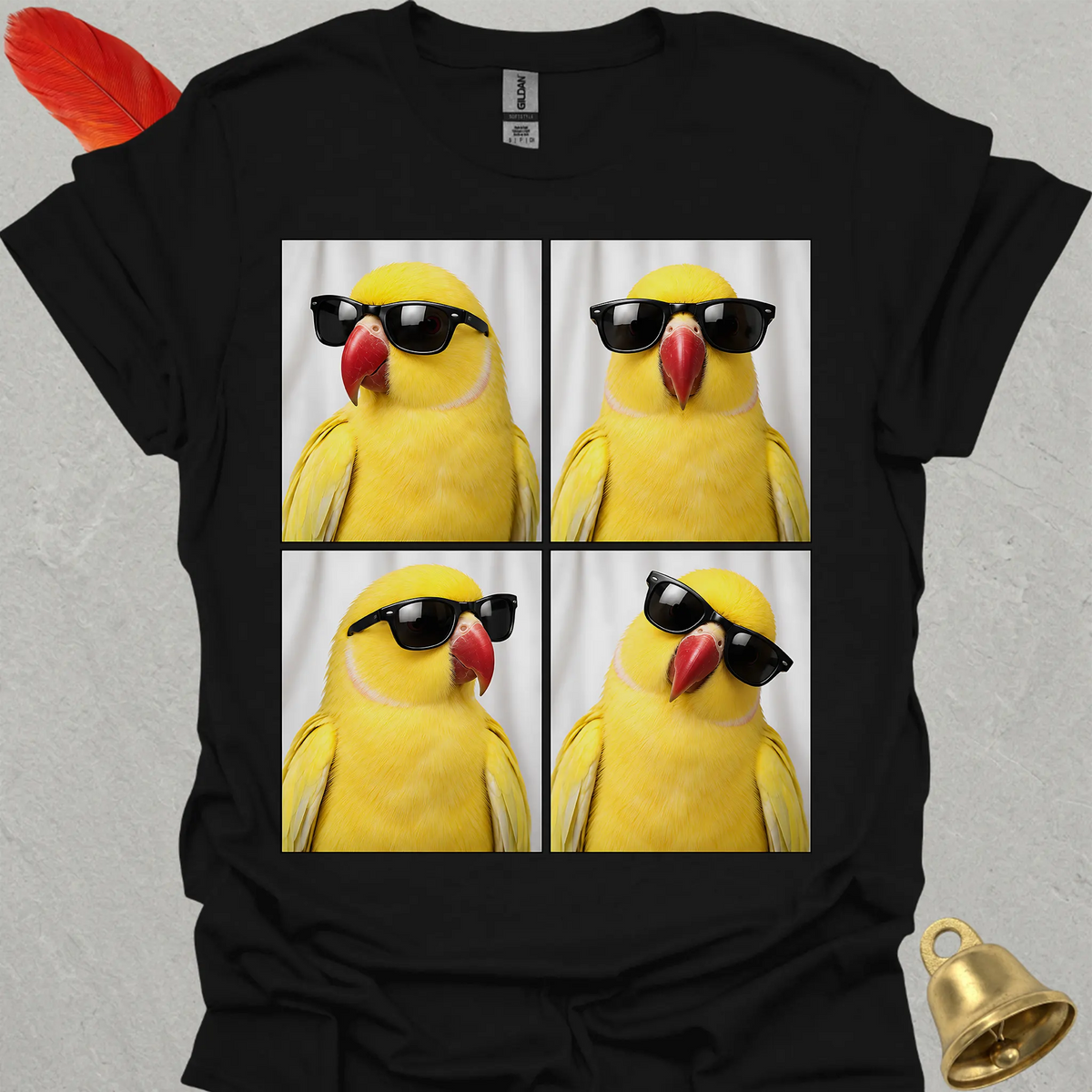 Lutino Indian Ringneck Photobooth T-Shirt