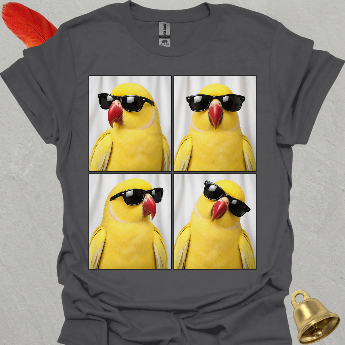 Lutino Indian Ringneck Photobooth T-Shirt