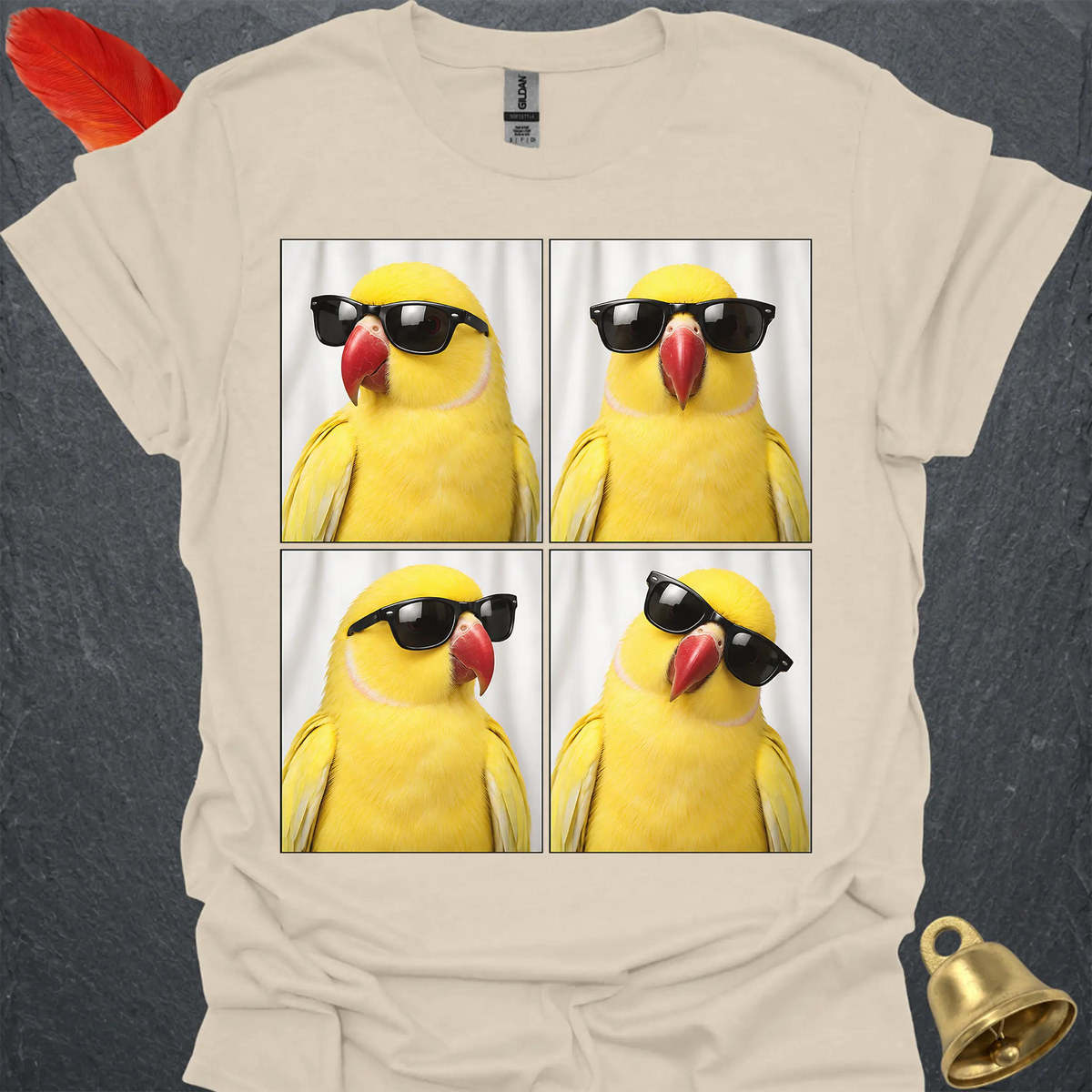 Lutino Indian Ringneck Photobooth T-Shirt