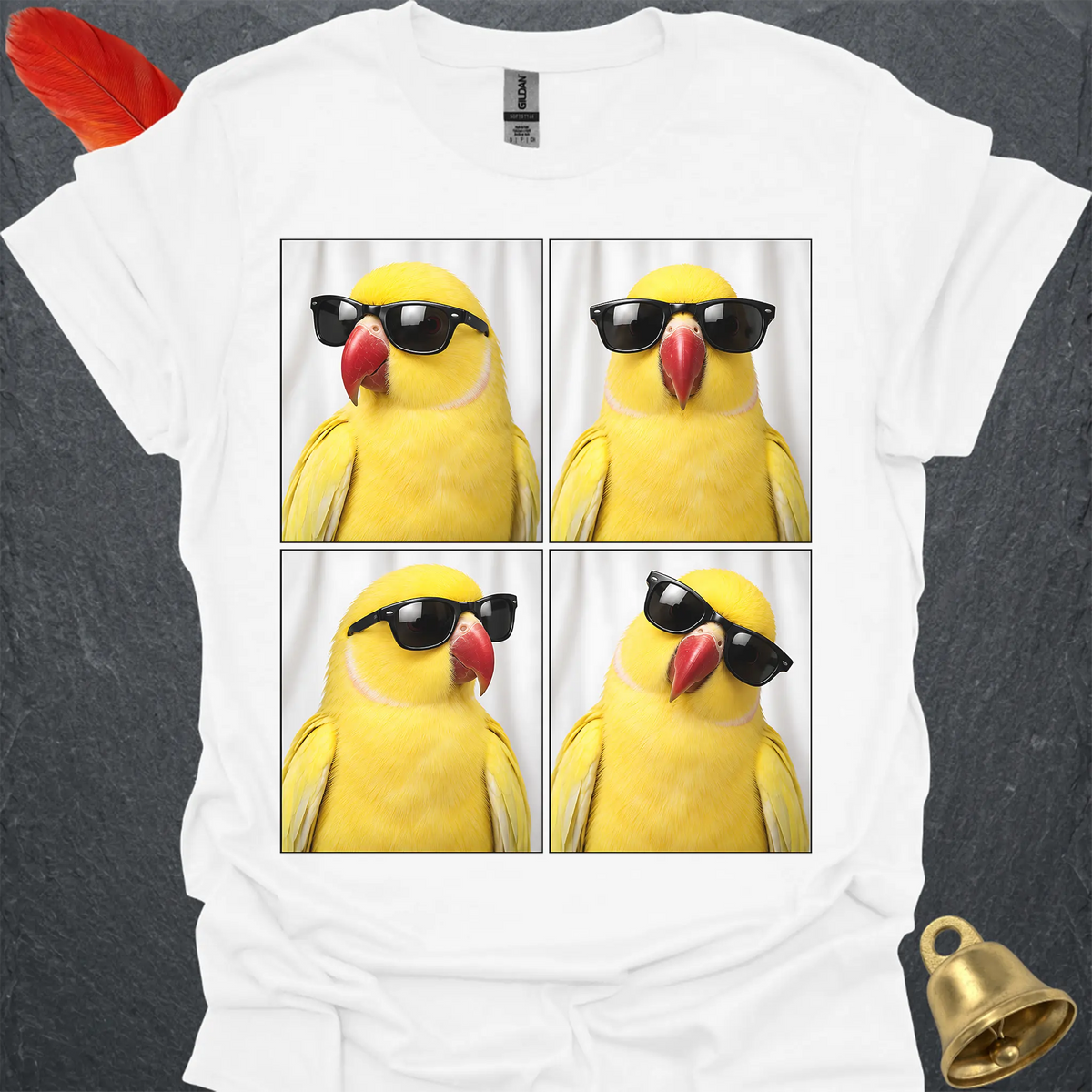 Lutino Indian Ringneck Photobooth T-Shirt