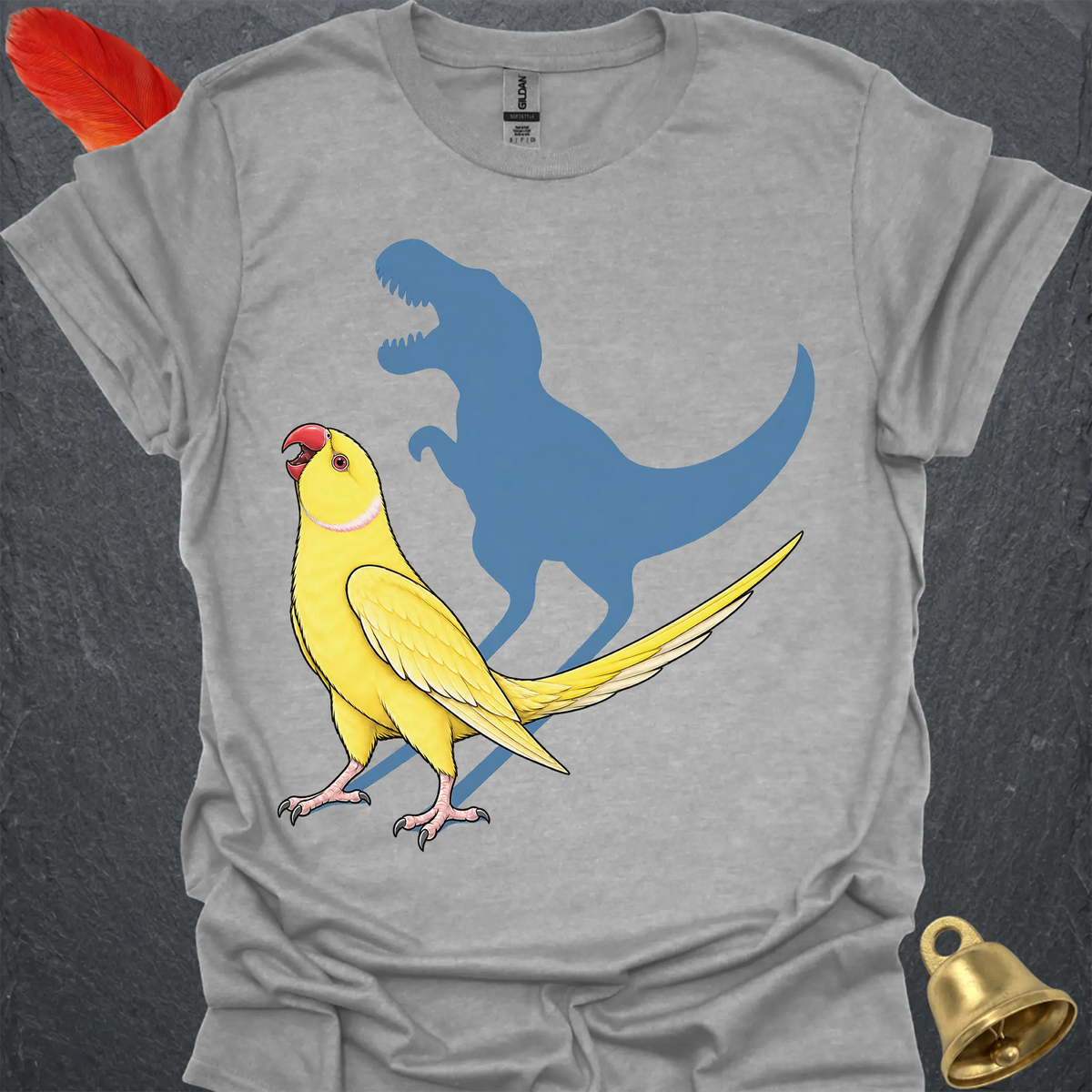 Lutino Indian Ringneck Roar T-Shirt